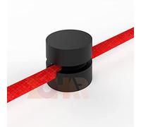 ZOHAR Lot de 15 broches murales et de plafond en deux parties pour câble textile - Fixation au plafond - Balançoire singe - Support de câble pour lampe DIY - Avec vis et chevilles