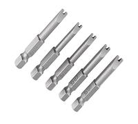 Zohino Lot de 5 embouts de tournevis de type U U4 U5 U6 U7 U8 magnétique U tournevis forets outils électriques 50 mm de long