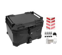 Zohisin 45L Motorcycle Top Box with Lock Quick Release Fit Luggage Storage Case Spacious Storage Capacity for Helmet Rain Gear and Riding Rugged ABS Construction with Reflective