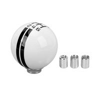 Zohisin 6 Speed Car Racing Gear Knob Premium Metal Gear Shifter for Manual Vehicles Comfortable Driving with 3 Adapters Fits 1967 2018 and Most Manual Cars (White Black)