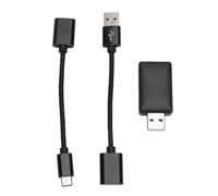 Zohisin Adaptateur CarPlay avec 6 Bandes 2,4 GHz 5,8 GHz pour clé USB CarPlay Câble USB C USB A Transmission Rapide de données Interconnexion de téléphone Portable Mise à Niveau OEM pour