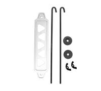 Zohisin Battre d'alliage en aluminium Battre du support de montage une robe et une solution pour fixer la batterie de votre voiture compatible avec une largeur de tailles de batterie, y (Argent)