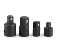 Zohisin Ensemble d'adaptateurs de douilles en acier de qualité supérieure, 4 pièces, 4 pouces, 3, 8 pouces, 2 pouces, kit de convertisseur d'entraînement pour clés électriques et à main (Black)