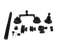 Zohisin Kit de Montage de Voiture à Triple Ventouse avec bâton de Selfie de 45,28 Pouces pour X5 X4 X3 X2 X One RS R Caméra d'action Perspectives de Conduite à la troisième Personne