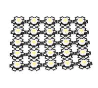 Zohisin Light Bead Source de lumière à puce intégrée haute luminosité 25 pièces ampoule blanche naturelle 4000-4500K pour l'éclairage intérieur de la publicité de paysage de circulation (3000-3200K)