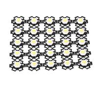 Zohisin Light Bead Source de lumière à puce intégrée haute luminosité 25 pièces ampoule blanche naturelle 4000-4500K pour l'éclairage intérieur de la publicité de paysage de circulation (6000-6500K)