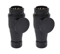 Zohisin Prise Électrique De Remorque 13 Broches Étanche en Plastique Et Cuivre Moulé par Injection Compatible Euro pour Véhicules Et Remorques Européens