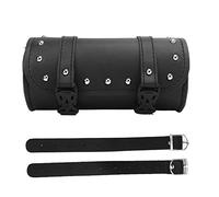 Zohisin Sac à Outils de Moto, Fermeture à Boucle à 2 Sangles, Sac de Fourche et de Guidon en Cuir PU, Pochette de Rangement multifonctionnelle pour Moto pour Petits Objets comme Les clés