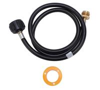Zohisin Tuyau d'extension de gaz de Carburant 1 LB à 20 LB 6 Pieds Adaptateur de Chauffage de poêle de Barbecue Portable avec raccord en Laiton pour Un débit de gaz Constant et Une (6 Pieds)