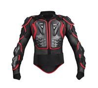 Zohisin Veste de Protection de Moto, Armure complète avec Poitrine, Dos, épaules, Coudes et Avant-Bras, équipement de Conduite Respirant pour Motocross, vélo de Montagne (L)