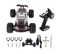 Zohisin Voiture RC Haute Vitesse sans balais à échelle 16, 70 km/h, véhicule de Course Tout-Terrain 4 Roues motrices avec phares à 3 Vitesses, pneus à Forte adhérence pour Enfants et (Rose)