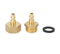 Zohisin Winterize Adaptateur de soufflage pour arroseur Compresseur d'air 6,35 mm Raccord rapide au tuyau d'arrosage Adaptateur fileté 1,9 cm avec joint d'étanchéité Idéal pour l'hivernage des