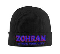 Zohran for Maire de NYC Tuquets tricotés Tuques d’Automne Casquettes Hip hop en Acrylique Chaud Cadeau pour Hommes,