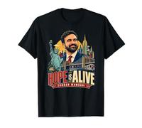 Zohran Mamdani Hope is Alive, Voix Progressive de New York T-Shirt Graphique avec Valeur