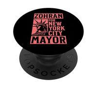 Zohran Mamdani pour Le Maire de New York : Funny Cool Trendy Progressive PopSockets PopGrip Adhésif