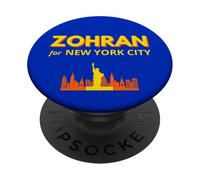 Zohran Mamdani pour Le Maire de New York : Funny Cool Trendy Progressive PopSockets PopGrip Adhésif