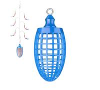 Zohuwerui Cage à appâts pour la pêche | Légère de grande capacité avec émerillon verrouillable | Panier d'appât de pêche | Pour crevettes, morceaux, poissons, viandes noires, mulets, débutants