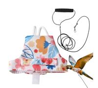 Zohuwerui Harnais De Vol pour Oiseau | Vêtements Ajustables Et Anti-évasion pour Les Animaux De Compagnie | Harnais De Vol Oiseau avec Corde D'Entraînement,Destiné Aux Aras Moineaux Perruches Et