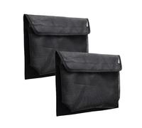 Zohuwerui Lot de 2 Sac de Rangement en Filet pour Bateau, Pochette de Rangement en Maille Marine avec Dos Adhésif pour Outils, Gants, Engins, Accessoires de Pêche, Sac de M-Arin pour Yacht Bateau