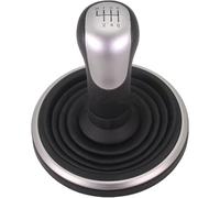 Zoinary Poignée de vitesse de voiture Pour Ford pour Fiesta pour Fusion 2002-2008 MT 5 6 pour poignée de pour vitesse(6 Sliver Gaiter)