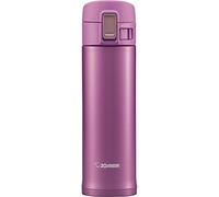 Zojirushi en Acier Inoxydable Anti-adhésif Vacuum Mug de Voyage, Acier Inoxydable, Lilas, 480 ML