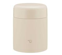 ZOJIRUSHI Mahobin SW-KA40-CM Lot de 3 bocaux à soupe isothermes en acier inoxydable sans couture Beige Couvercle et joint intégrés Facile à nettoyer 400 ml