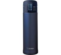 Zojirushi Mug de Voyage en Acier Inoxydable, 480 ML, Acier Inoxydable, Smokey Blue, 6.7 x 6.7 x 23 cm