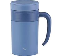 Zojirushi SE-KAE48AZ Gobelet à thé en acier inoxydable avec poignée, 473 ml, bleu de Prusse