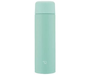 ZOJIRUSHI SM-MA35-AL Bouteille d'eau, bouchon sans couture, petite capacité, 350 ml, vis, tasse en acier inoxydable, turquoise douce, joint intégré, facile d'entretien, 2 pièces de lavage uniquement