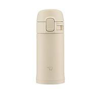 Zojirushi SM-PD20-CM One-Touch Bouteille d'eau en acier inoxydable Beige 0,2 l