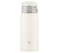 Zojirushi Bouteille SM-SF36-WM ouverture par simple pression, acier inoxydable, 360 ml, blanc pâle