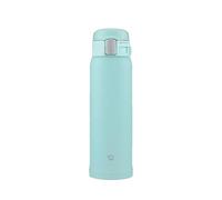 Zojirushi SM-SF48-AM Bouteille d'eau, tasse en acier inoxydable pour boisson directe [ouverture par une touche], 480 ml, bleu menthe