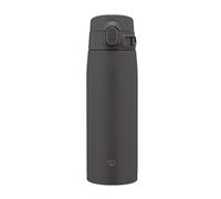 Zojirushi SM-VB60-BM Tasse en acier inoxydable, bouteille d'eau, grande capacité, 600 ml, type One-Touch, bouchon sans couture, seulement 3 points de nettoyage, noir doux