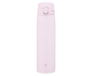 Zojirushi SM-VB72-PM Tasse en acier inoxydable, bouteille d'eau, grande capacité, 720 ml, type à une touche, arrêt sans couture, seulement 3 points de nettoyage, rose doux