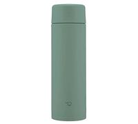 Zojirushi SM-ZB48-GM Lot de 2 bouteilles d'eau sans couture, 480 ml, tasse en acier inoxydable, vert mat, rondelle intégrée, facile à nettoyer, 480 ml