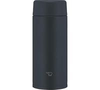 Zojirushi Su-AA36-BA Mahobin Bouteille d'eau en acier inoxydable, 360 ml, passe au lave-vaisselle, bouchon sans couture, seulement 2 points de nettoyage, noir