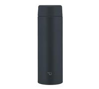 Zojirushi Su-AA48-BA Mahobin Bouteille d'eau en acier inoxydable, 480 ml, passe au lave-vaisselle, bouchon sans couture, seulement 2 points de nettoyage, noir