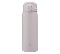 Zojirushi SU-BA48-WM Mug Thermique 480 ml Gris, Lave-vaisselle, Bouchon monobloc, Léger et compact, Isolation sous vide, Boissons chaudes et froides, One-Touch Open