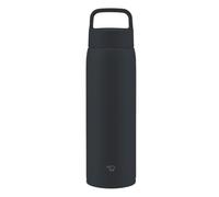 Zojirushi Su-DA100-BM Tasse en acier inoxydable, bouteille d'eau, 1 l, poignée, type à vis, passe au lave-vaisselle, colline sans couture, 2 points de nettoyage, noir anthracite