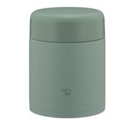 ZOJIRUSHI SW-KA40-GM Mahobin Lot de 3 bocaux à soupe isothermes en acier inoxydable, sans couture, 400 ml, vert mat, couvercle et joint intégrés, faciles à nettoyer, seulement 3 pièces