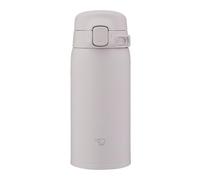 Zojirushi Tasse thermique SU-BA, Lave-vaisselle, Bouchon en une seule pièce, Léger et compact, Isolation sous vide, Boissons chaudes et froides, Open à une touche (Gris, 360 ml)