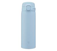 Zojirushi Tasse thermique SU-BA, Lave-vaisselle, Bouchon monobloc, Léger et compact, Isolation sous vide, Boissons chaudes et froides, One-Touch Open (Bleu, 480 ml)