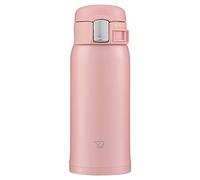 象印マホービン(ZOJIRUSHI) Zojirushi SM-SF36-PA Bouteille d'eau, boisson directe, ouverture par simple pression, tasse en acier inoxydable, 360 ml, rose