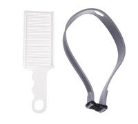 ZOKJSW 2 pcs Combs Peignes de Coiffure et Pochoir de Rasage Instructions de Coupe de Cheveux Bande de Coupe de Cheveux incurvée en Silicone Excellente Tondeuse à Cheveux DIY pour Adultes