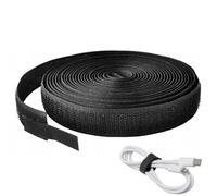 ZOKJSW Serre Câble Bande Sangle Réutilisable Attache Câble 5mx12mm Scratch Management Facile à Couper pour Organiser et Ranger Tous Les Câbles, Bande Hook & Loop Non-adhésif de Large 12mm