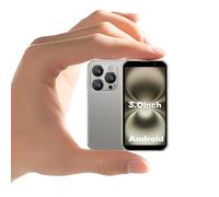 ZOKOE 3G Petits téléphones portables pour enfant Android 9.0, écran 3,0", 2 Go de RAM, 16 Go de ROM, 5,0 mégapixels, 900 mAh, batterie, reconnaissance faciale, téléphone portable (XS18-Or)