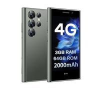 ZOKOE Mini Smartphone 4G, 3GB RAM 64GB ROM 5.0 MP 3.0 inch HD Screen Quad Core CPU Face Unlocked Dual SIM Backup Mobile Phone Kids and Students Small Unlocked Mobile Phone（Vert）