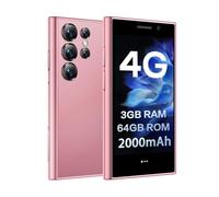 ZOKOE Mini Smartphone 4G, 3GB RAM 64GB ROM 5.0 MP 3.0 inch HD Screen Quad Core CPU Face Unlocked Dual SIM Backup Mobile Phone Kids and Students Small Unlocked Mobile Phone（Rose）
