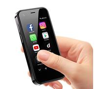 ZOKOE XS13 Mini téléphone 3G Ultra-Compact sans contrat, Android 9.0 Dual SIM Dual Standby Quad-Core 2GB RAM 16GB ROM 5.0MP, téléphone de Secours pour Les Enfants(XS13-Noir)