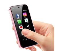 ZOKOE XS13 Mini téléphone 3G Ultra-Compact sans contrat, Android 9.0 Dual SIM Dual Standby Quad-Core 2GB RAM 16GB ROM 5.0MP, téléphone de Secours pour Les Enfants(XS13-Rose)